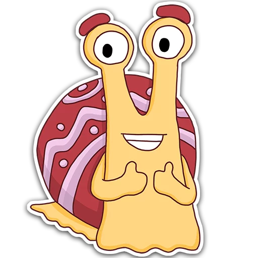 Oscar the snail sticker 👍