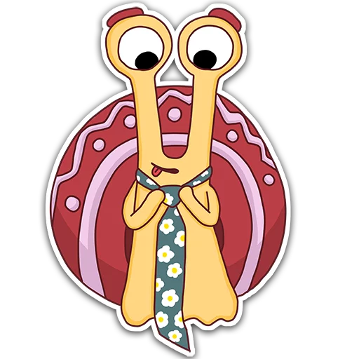 Telegram Sticker «Oscar the snail» 💁