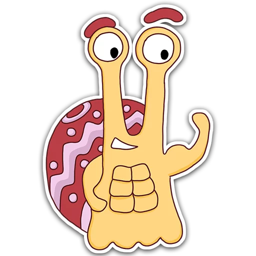 Oscar the snail sticker 💪