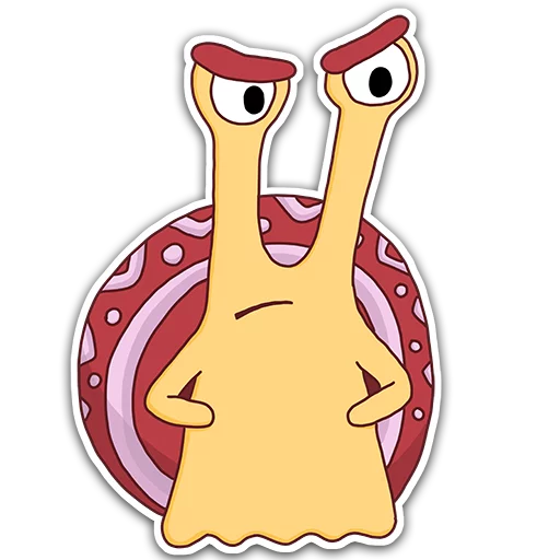 Oscar the snail emoji 😠