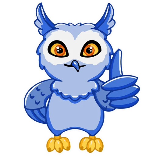 Telegram stikerlari Owl Madness