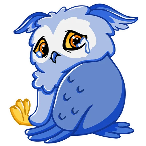 Telegram stiker «Owl Madness» 😢