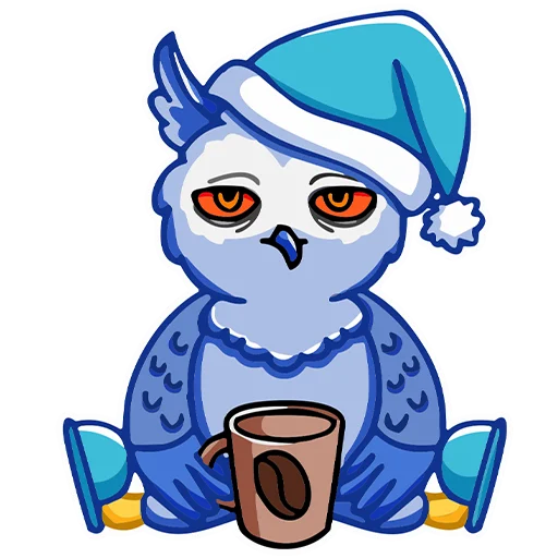 Owl Madness sticker ☕️