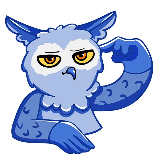 Стікер Owl Madness 🤕