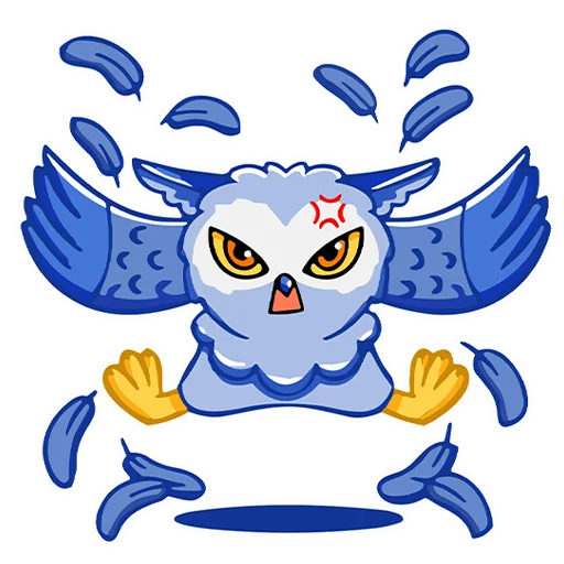 Эмодзи Owl Madness 😡