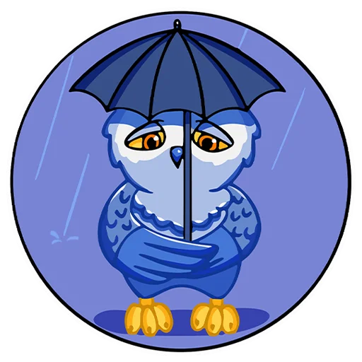 Owl Madness emoji ☔️