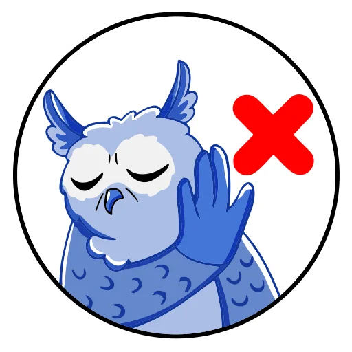 Owl Madness sticker 🤨