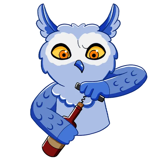 Owl Madness sticker 🍾