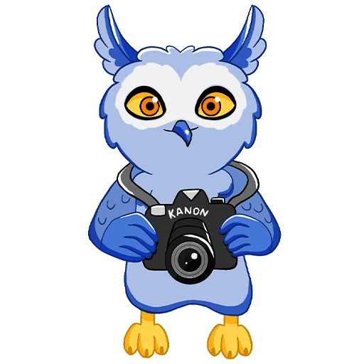 Стикер Telegram «Owl Madness» 📷