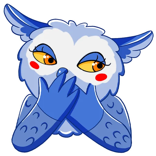 Telegram stiker «Owl Madness» 😘