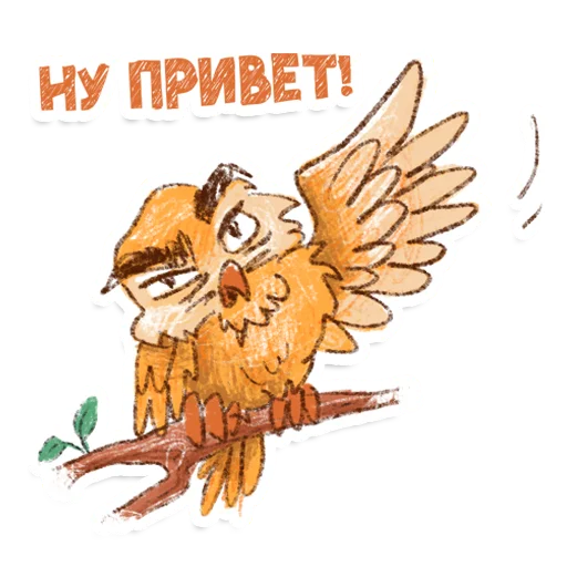 Owl  stiker 👋