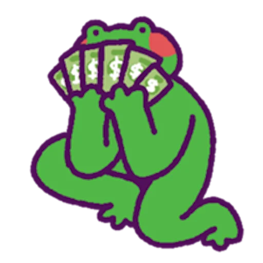 Telegram Sticker «oh_my_frog» 💵