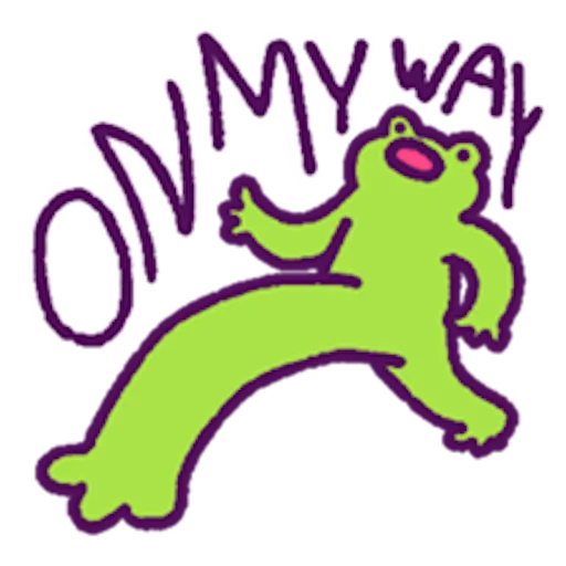 Telegram Sticker «oh_my_frog» 🏃‍♂️
