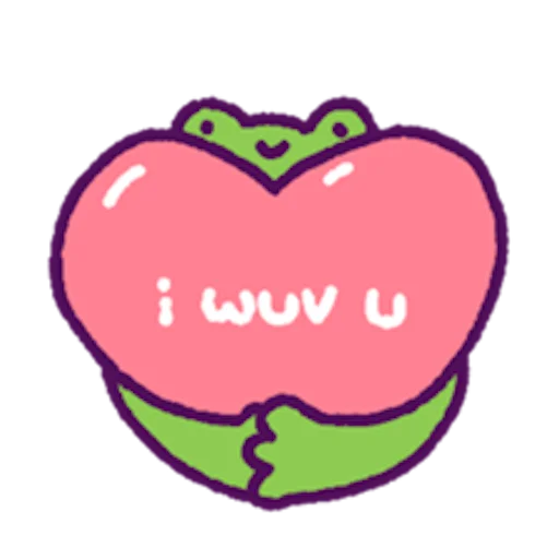 Telegram stiker «oh_my_frog» 💕