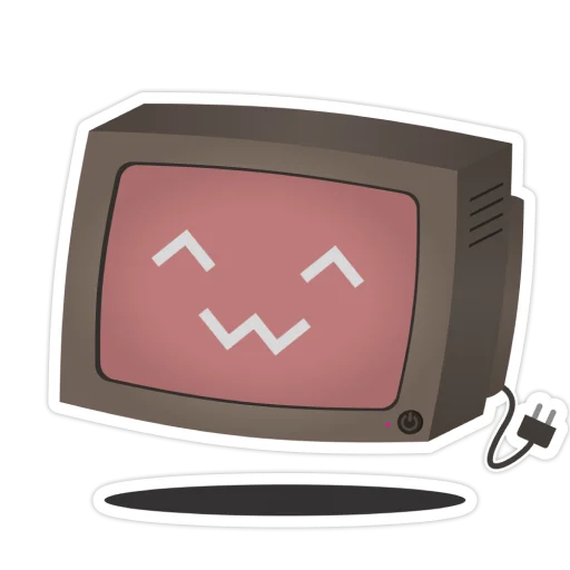 Telegram Sticker «Old Monitor» 😌