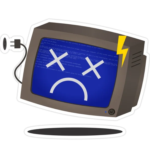 Old Monitor emoji 😵