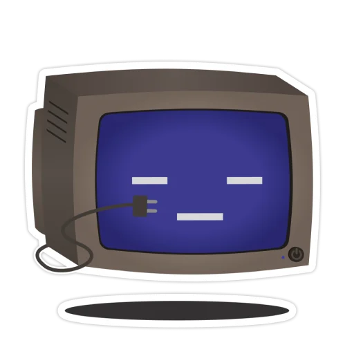 Old Monitor emoji 😑