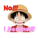 One Piece emoji 🙅‍♂️