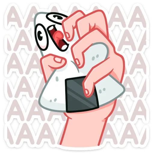 Telegram Sticker «Онигири-сан» 😵