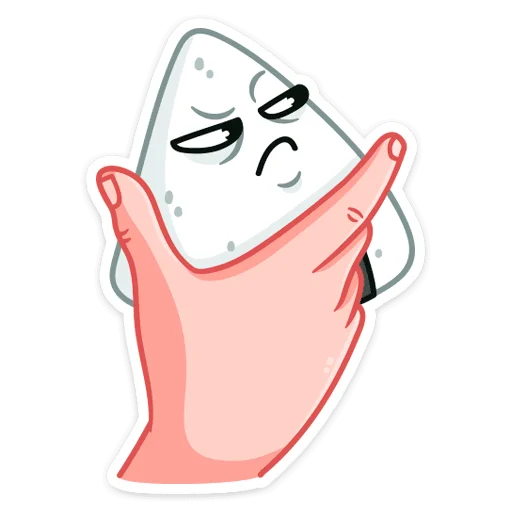 Telegram Sticker «Онигири-сан» 🤔