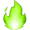 Telegram emojisi «Зеленый шрифт» 🔥