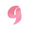 Розовый шрифт emoji 9⃣
