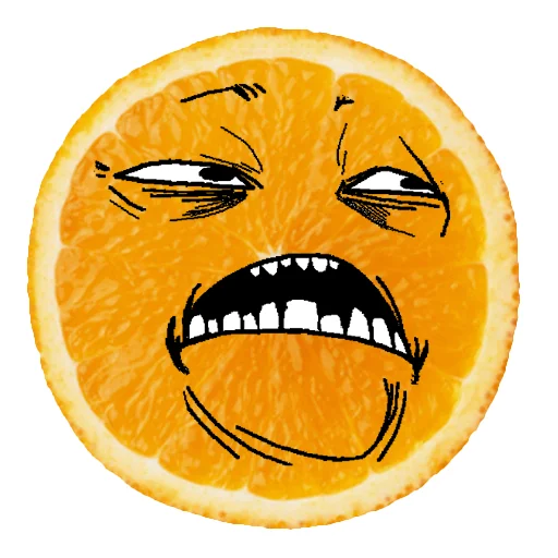 Telegram Sticker «Orange pack» 😒