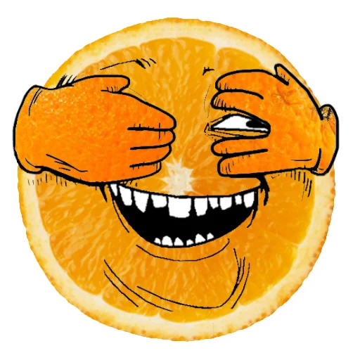 Telegram Sticker «Orange pack» 🙈