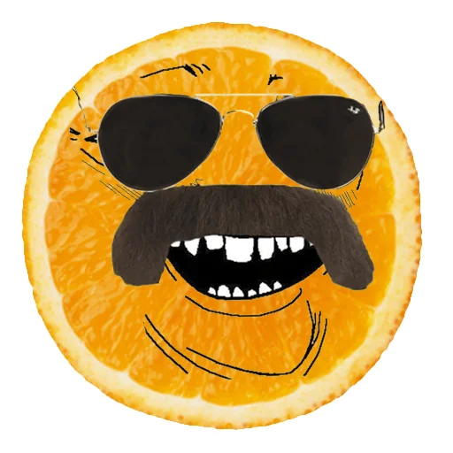 Telegram Sticker «Orange pack» 🕶