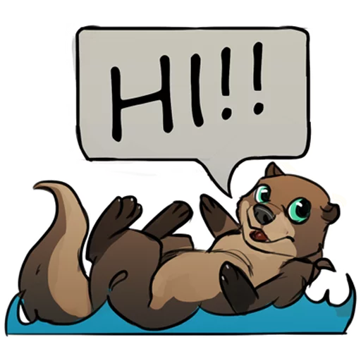Telegram Sticker «Otterpack» 👋