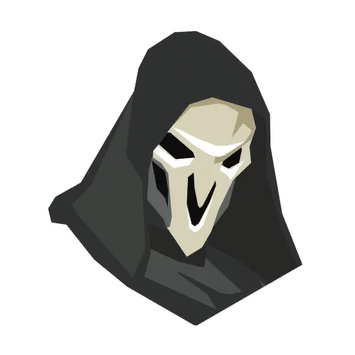Стикер Telegram «Overwatch Reaper Spray» ☠