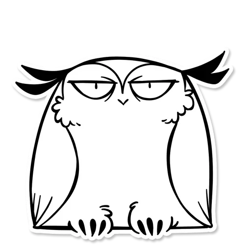 Telegram stiker «OWL» 😟