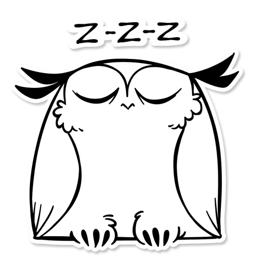 OWL sticker 😴