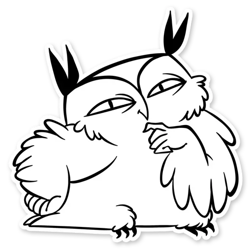 Telegram stiker «OWL» 😆