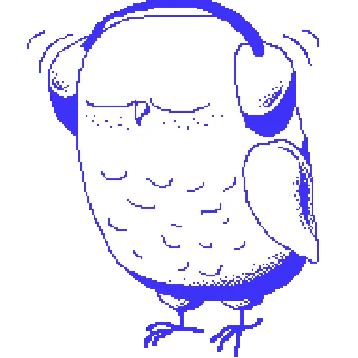 Telegram Sticker «owls » 🎧