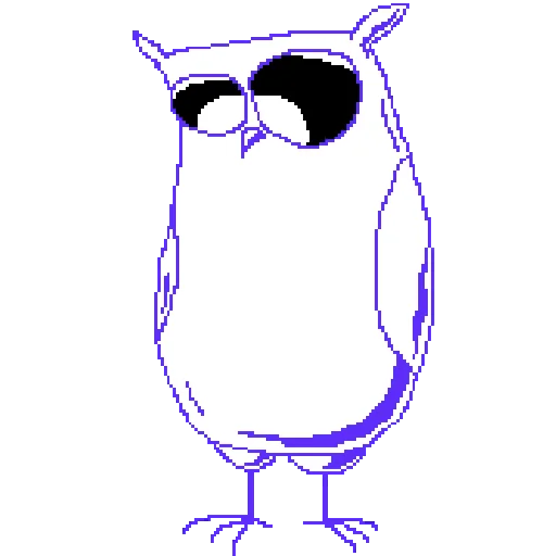 owls stiker 😔