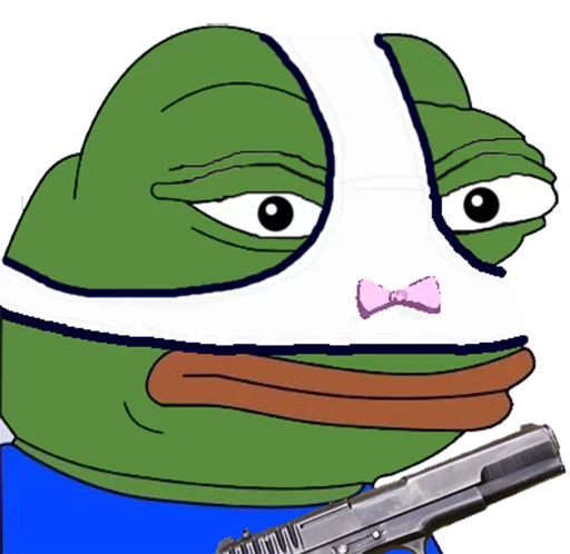 pepe the frog stiker 🔫