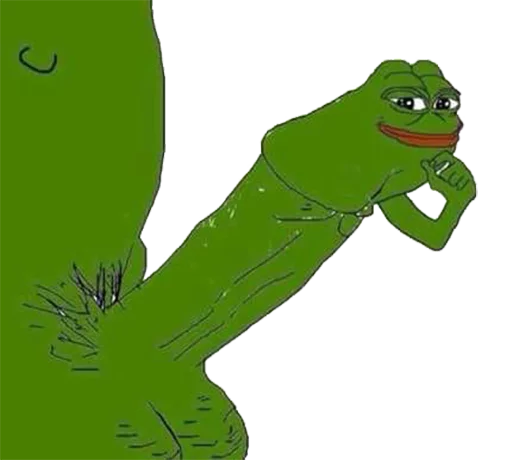 pepe the frog stiker 🍆