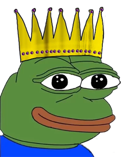 pepe the frog stiker 👑