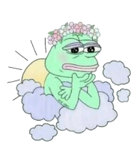 pepe the frog stiker 👼