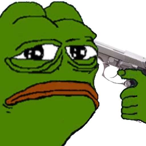 pepe the frog stiker 🔫