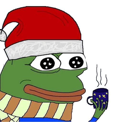 pepe the frog sticker 🎅