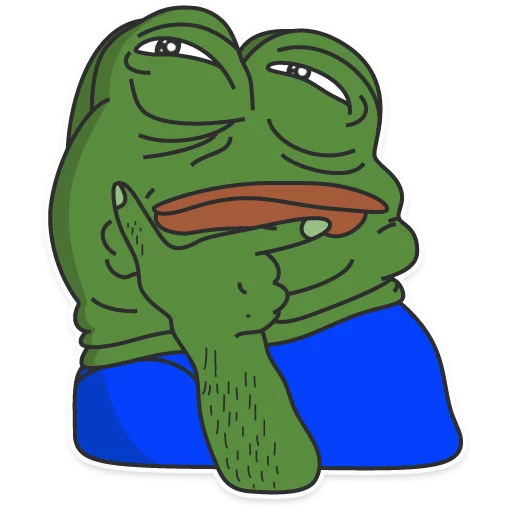 Telegram Sticker «PEPE Top» 🤔