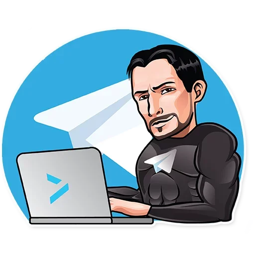 Telegram Sticker «Pavel Durov» 🖥