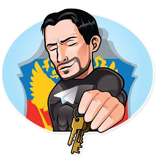 Telegram Sticker «Pavel Durov» 🔑