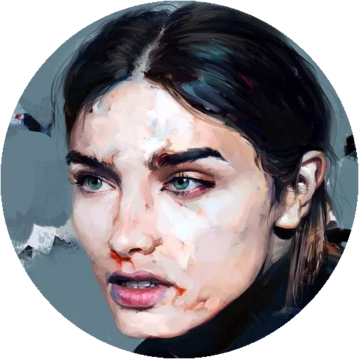 Telegram stiker «Painted Girls» 😃