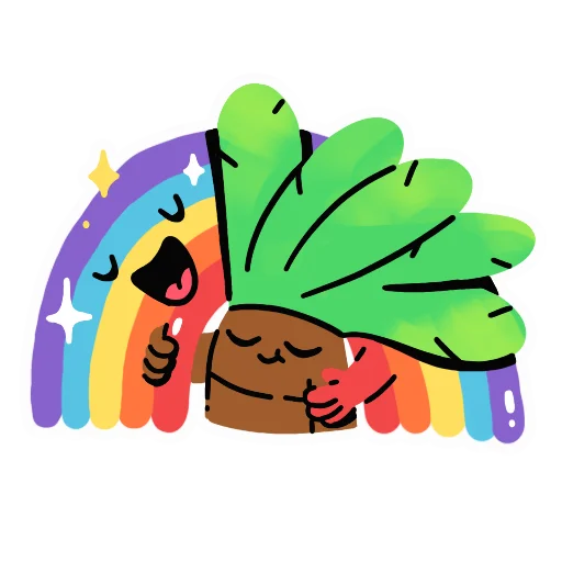 Palmtree emoji 🌈
