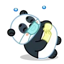 Panda Emic stiker 😂