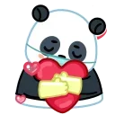 Panda Emic stiker ❤️