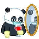 Panda Emic sticker 🍷